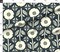 Patchwork Cheater Quilt Modern Farmhouse Scandi Bold Floral Large Scale Minimalist Wholecloth Topper Dark Blue Botanical Boho Bohemian Eclectic Custom Printed Fabric by Spoonflower Various Fabrics by the Yard or Fat Quarter
